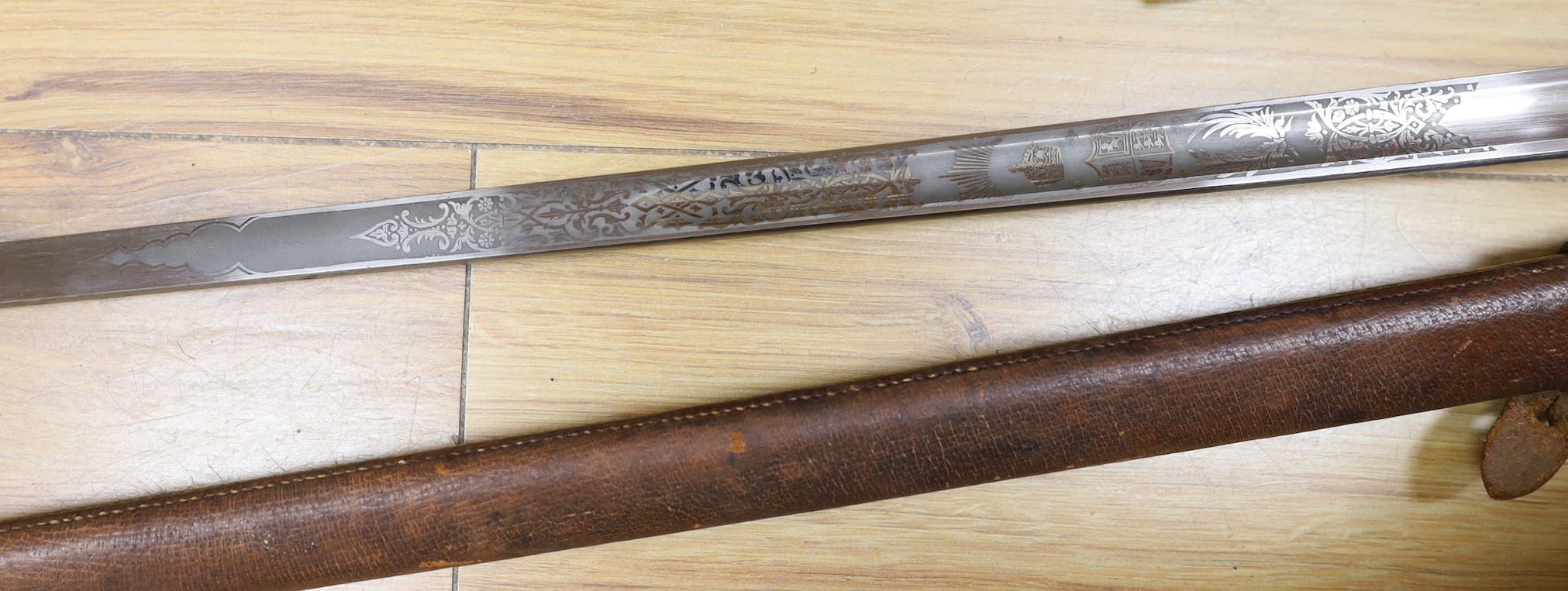 A George V Fenton Brothers Ltd. dress sword and sheath